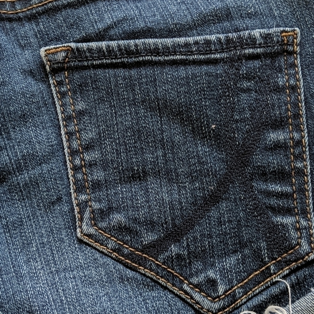 Y2k Western Festival Micro Shorts Denim Los Angeles Rising Starlet  Shorts - Picture 3 of 12